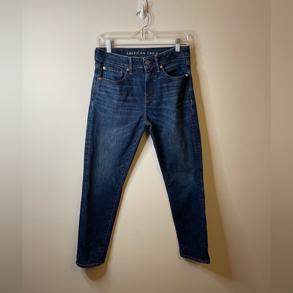 American Eagle Dark Wash Athletic Fit Airflex + Temp Tech Jeans 28x30